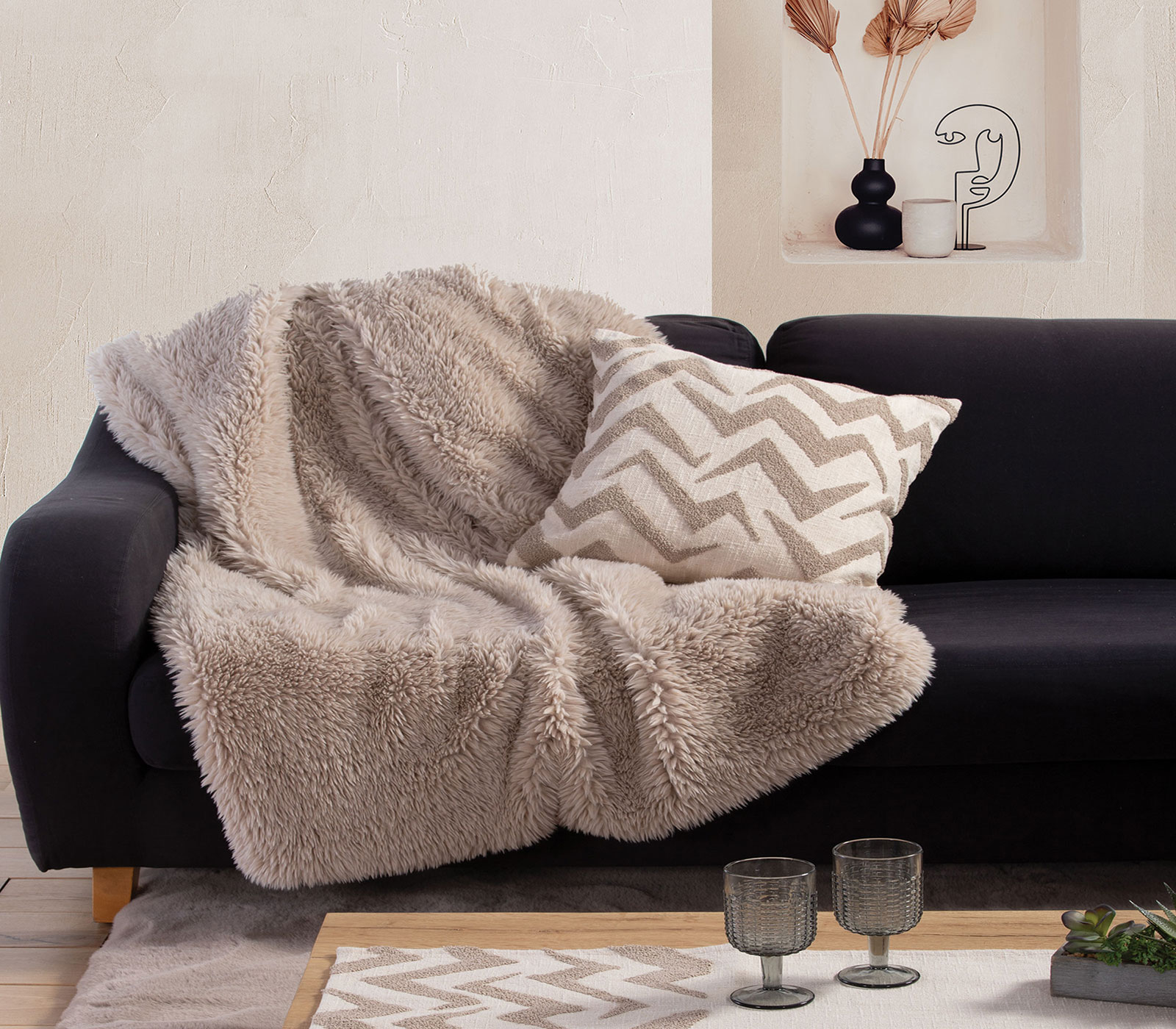 ΡΙΧΤΑΡΙ ΠΟΛ.RABBIT FUR IVERSON 23 130X170 GREY - Image 2