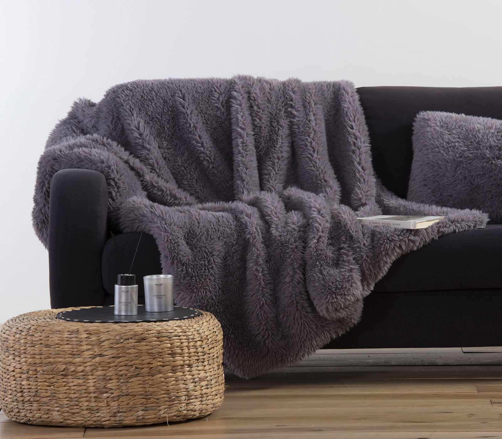 ΡΙΧΤΑΡΙ ΠΟΛ.RABBIT FUR IVERSON 23 130X170 GREY - Image 3