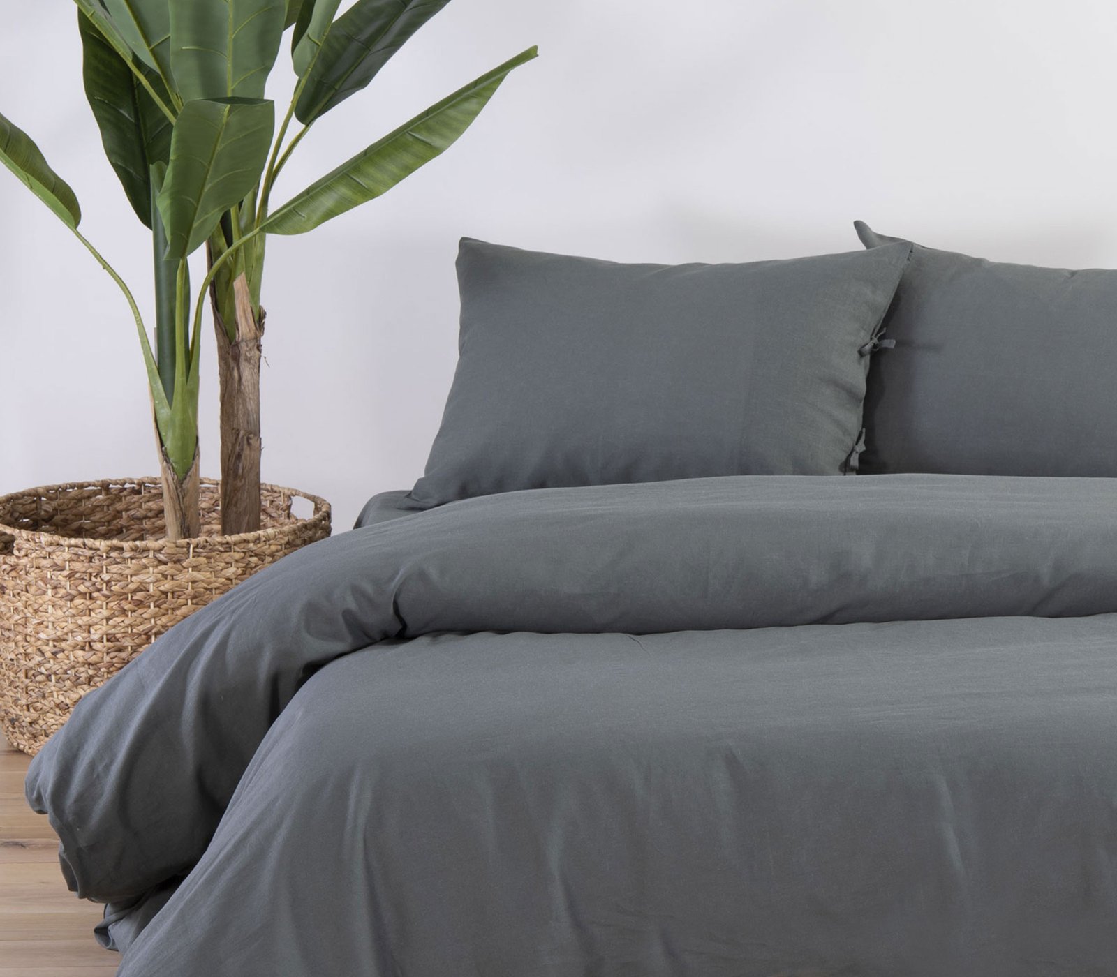 ΣΕΝΤΟΝΙ BAMB-ΛΙΝO COTTON-LINEN 240X270 GREEN - Image 3