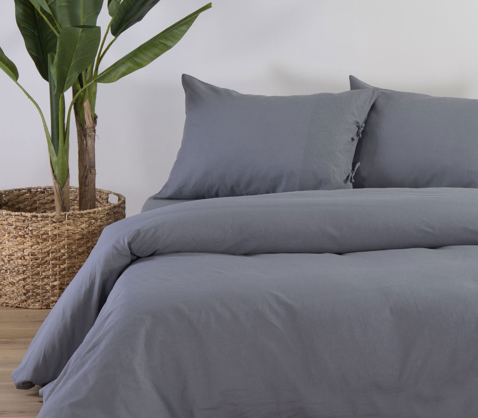 ΣΕΝΤΟΝΙ BAMB-ΛΙΝO COTTON-LINEN 240X270 GREEN - Image 4