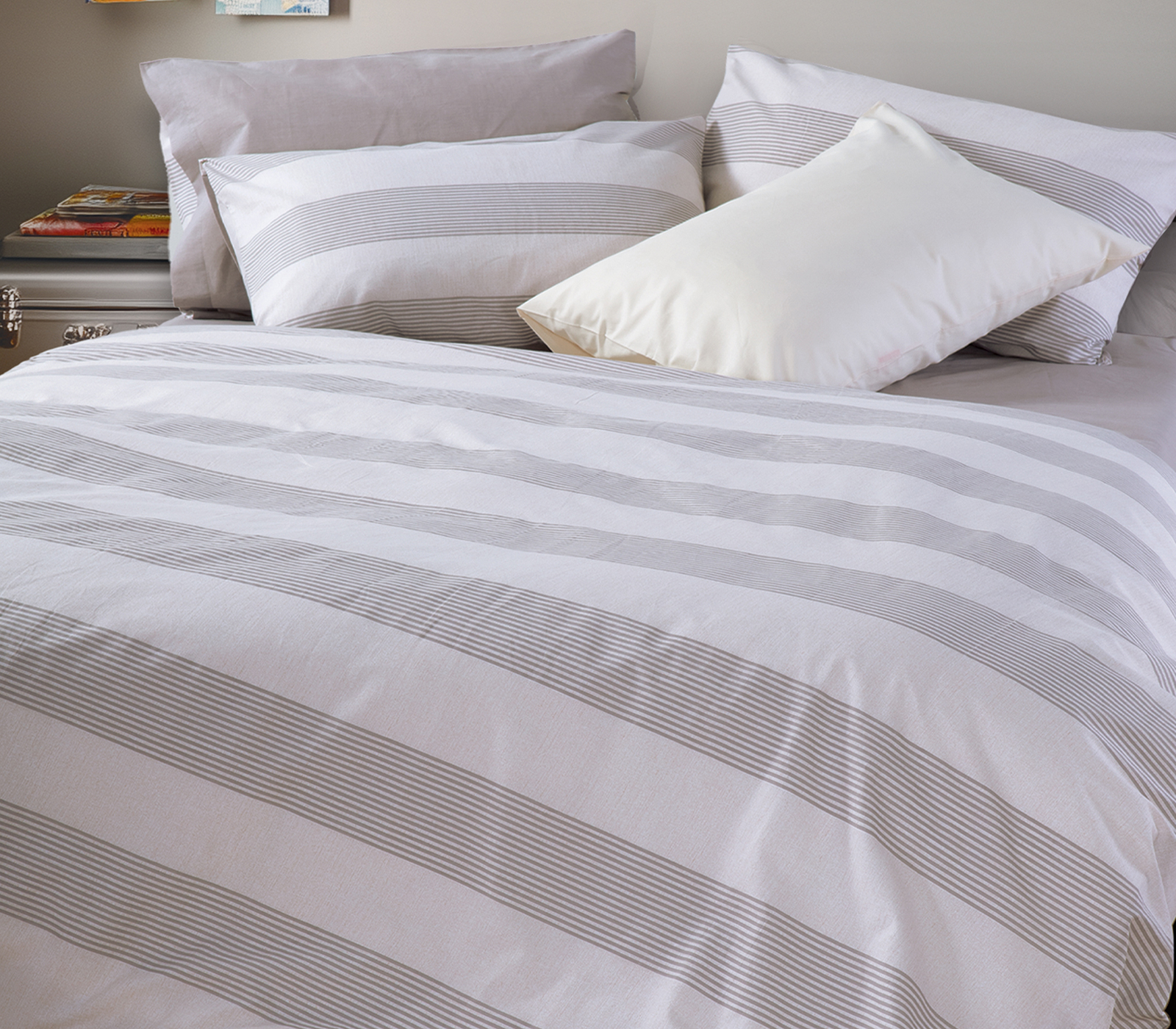 ΣΕΝΤΟΝΙ ΒΑΜΒ.CASUAL STRIPE ΣΕΤ KING SIZE ΜΛ - Image 4